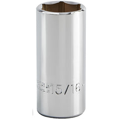 PROTO Proto J5030H Deep Hand Socket 15/16 in 3/8 Drive 6-point