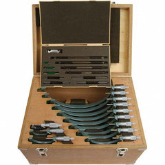 MITUTOYO Mitutoyo 103-908-40CAL Outside Micrometer Set 12 Pc