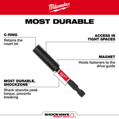 MILWAUKEE Milwaukee 48-32-4511 shockwave bit holder 6 inch