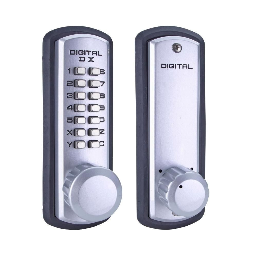 LOCKEY Lockey 3830SCMG Keyless Knob Lock Satin Chrome Marine Grade