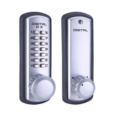 LOCKEY Lockey 3830SCMG Keyless Knob Lock Satin Chrome Marine Grade