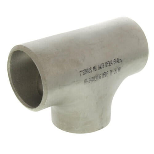 MERIT BRASS Merit Brass 04406-12 Straight Pipe Tee, 3/4 in Nominal, Butt Welded End Style, SCH 40/STD