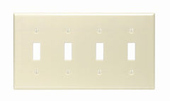 LEVITON Leviton Mfg Co 001-86012-000 4-toggle Wall Plate 10-pack