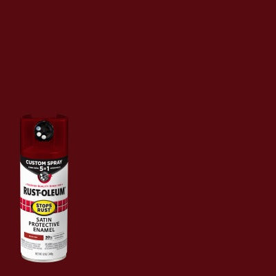 RUST-OLEUM Rust-oleum 385008 Satin Brick Red Spray Paint 12 Oz