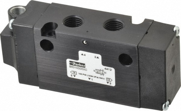 PARKER Parker B531000XXC 4-way Stacking Solenoid Valve Air Pilot