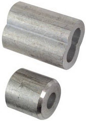NATIONAL HARDWARE National Mfg N283-879 1/4 Inch Aluminum Ferrules Stops 2 Pack