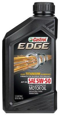 CASTROL Bp Lubricants 15D3C2 Castrol Edge 5W-50 Synthetic Oil Qt