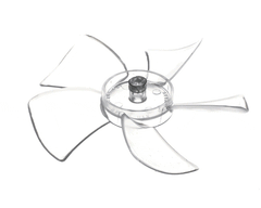 HEATCRAFT Heatcraft 5102C fan blade 5 inch 27 degree pitch CCW replacement 5102C