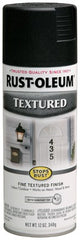 RUST-OLEUM Rust-oleum 7220-830 Black Textured Spray Paint 12 Oz