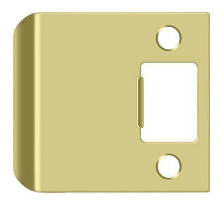 DELTANA Deltana SPE250U3 Extended Lip Strike Plate Bright Brass