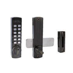 LOCKEY Lockey C120AB Keyless Surface Mount Lock Antique Brass