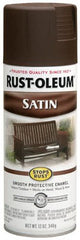 RUST-OLEUM Rust-oleum 241239 Satin Enamel Spray Paint 12 Oz Dark Brown