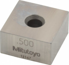 MITUTOYO Mitutoyo 614195-531 Square Steel Gage Block 0.5 in Grade 0
