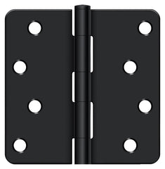 DELTANA Deltana S44R41B 4x4 Radius Corner Hinge Flat Black