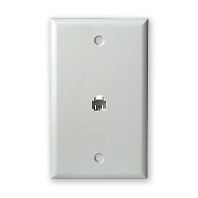 SCP Scp 219-wt Telephone Wall Plate White 10-pack