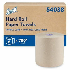 KIMBERLY-CLARK Kimberly-Clark KCC54038 Essential 100% Recycled Fiber Hard Roll Towel (8 inches x 700 ft) 54038