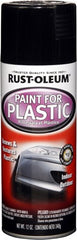 RUST-OLEUM Rust-oleum 248649 Black Spray Paint for Plastic 12 Oz