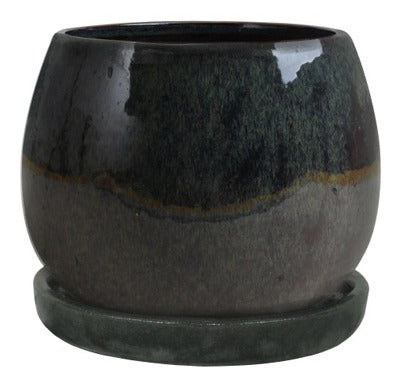 TRENDSPOT Trendspot Inc CR10975-08E Artisan Pot Drip Green 8 Inches