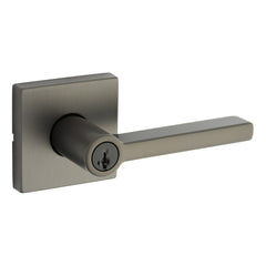 KWIKSET Kwikset 740HFLSQT-18GS Halifax Lever Entry Lock Gunmetal