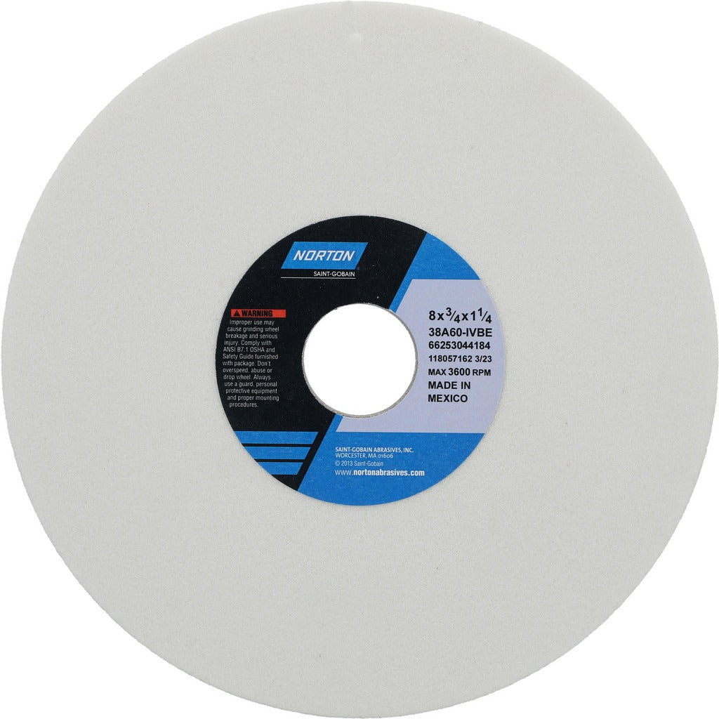 NORTON Norton 66253044184 Surface Grinding Wheel 60 Grit 8 in
