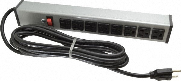 WIREMOLD Wiremold UL218BD Power Outlet Strip 8 Outlets 15A 120V