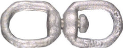 NATIONAL HARDWARE N247-775 Galvanized Swivel Open Round Eye Link 3/16 in 5 Pack