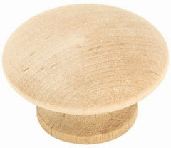 AMEROCK Amerock BP813WD Unfinished Wood Cabinet Knob 1.5 in