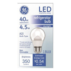GE G E Lighting 93104415 A15 Led Refrigerator Bulb 4.5W