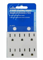 LEVITON Leviton C24-6ADPT-00W 6-outlet Plug-in Adapter 15A