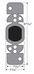 KWIKSET Kwikset 81640-003 Plastic Strike Box Deadbolt