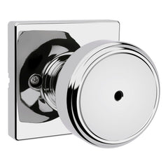 KWIKSET Kwikset 300MNKSQT-26 Maven Knob Privacy Lock Bright Chrome
