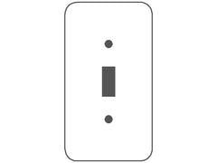 MULBERRY METAL PRODUCTS Mulberry Metal Products 79071 Standard Wallplate 1-Gang (Princess Size)