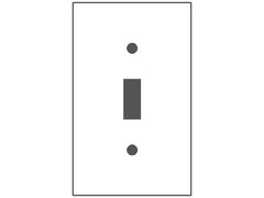 MULBERRY METAL PRODUCTS Mulberry Metal Products 93071 Standard Wallplate 1-Gang (4-1/2 in H x 2-3/4 in W)