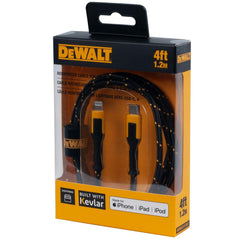 DEWALT Dewalt 131 1357 DW2 Lightning to Type C Cable 20W (4 ft)