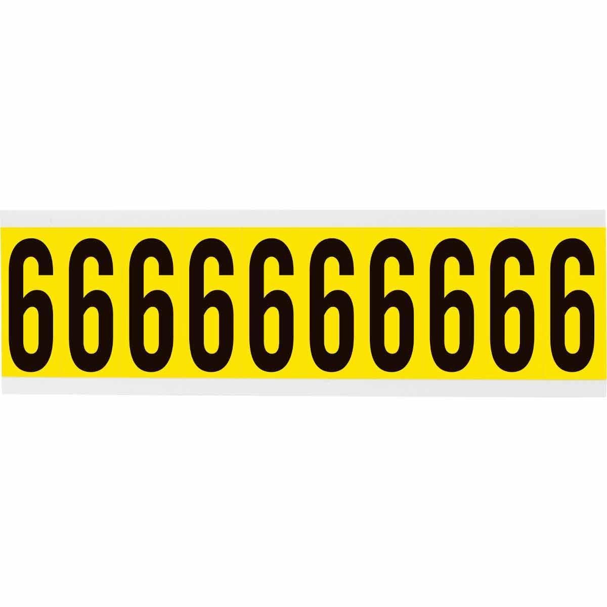 BRADY Brady 3440-6 Number Label (2 in / Card of 10)