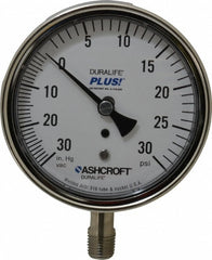 ASHCROFT Ashcroft 95483XLL Pressure Gauge 0-30 Psi 3.5in Mnpt