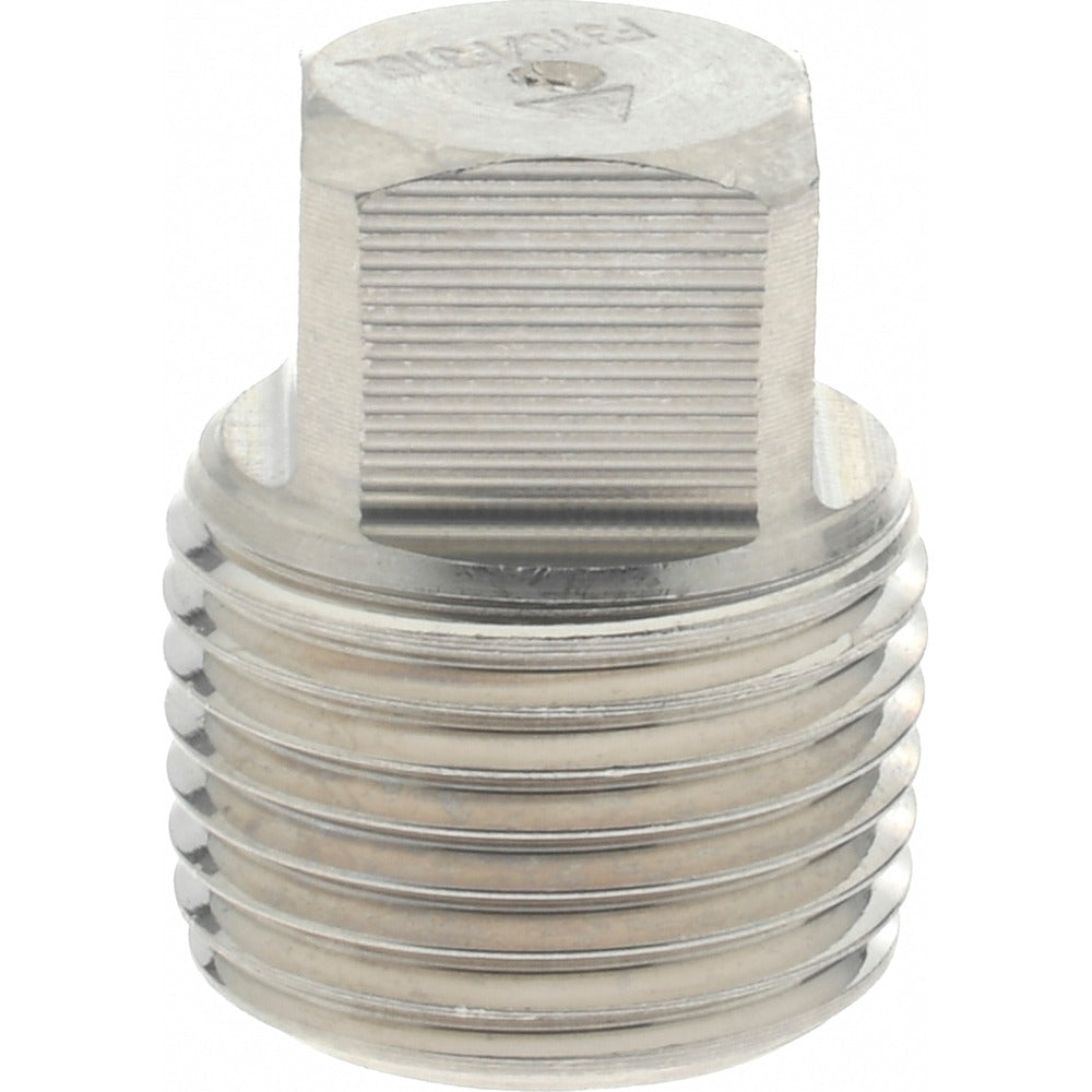 MERIT BRASS Merit Brass 3617DA-06 Square Head Plug 3/8 in 316 Ss Mnpt