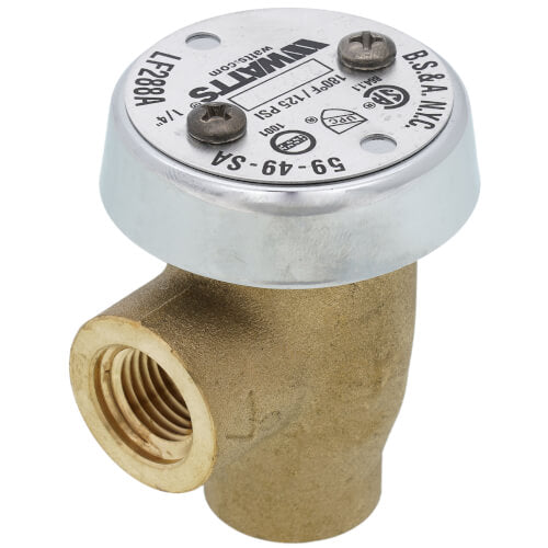 WATTS Watts 0792036 Series LF288A FNPT Brass 1/4 in. 125 psi BFP Vacuum Breaker