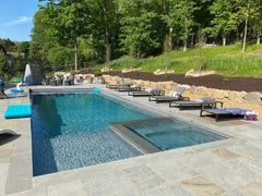 LATHAM POOL PRODUCTS Latham Pool Products ST6007GG1B - 6' Swim N Lounge Bullnose Performance Gray