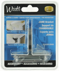 WRIGHT PRODUCTS Hampton Products-wright V1020RJBWH Jamb Bracket White 6pk