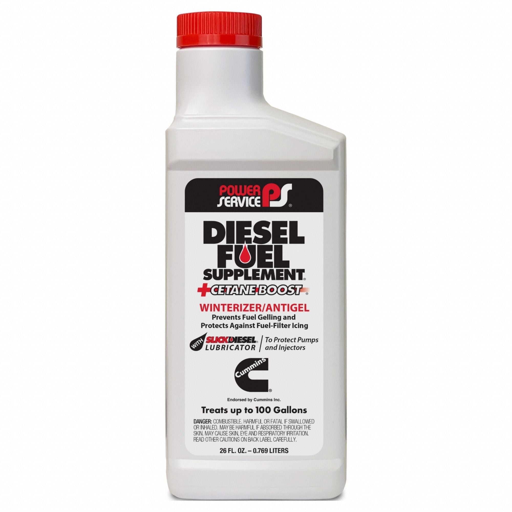POWER SERVICE Power Service 1026-12 Diesel Fuel Supplement Plus Cetane Boost 26 oz