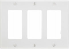 LEVITON Leviton Mfg Co 005-80411-00W 3-gang Gfi Wall Plate 10-pack