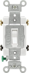 LEVITON Leviton Mfg Co 015-54504-02W 4-way Framed Toggle Switch