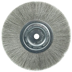 WEILER Weiler 01775 Wheel Brush 8 in Stainless Crimped 6000 Rpm