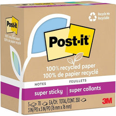 3M 3M MMM654R5SST Post-it Super Sticky Adhesive Note 3 x 3 in. (5 Pack) 654R-5SST