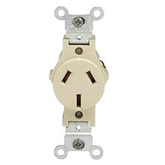 LEVITON Leviton 5032-i Receptacle 20A 125/250V Nema 10-20R Ivory