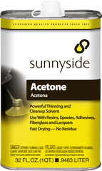 SUNNYSIDE Sunnyside 84032 Acetone Cleanup Solvent 1 qt