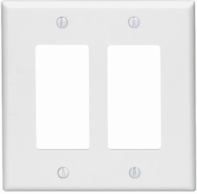 LEVITON Leviton Mfg Co 002-80609-00W 2-gang Gfi Wall Plate White