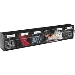 DEFLECTO Deflecto DEF20604OP Interlocking Tilt Bin System 6 Bins (23-5/8 in x 3-5/8 in x 4-1/2 in)