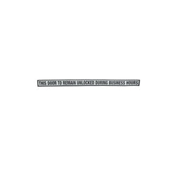 TRIMCO Trimco 771BLACK Decal Sign Black on Silver Finish
